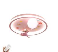 Lampadario da soffitto blu e rosa con LED, lampada a cartone animato, illuminazione creativa a tema pianeta per camera da letto, soggiorno, sala da pranzo, cucina - Rubinetti domestici blu e bianchi