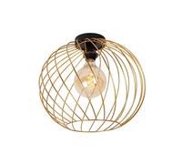 Lampadario Da Soffitto Camera Da Letto In Ottone Nero Rotondo Ø40cm E27