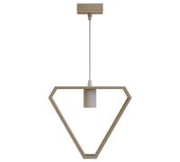 Lampadario da soffitto Comb Marrone in legno 1 x E27 Aigostar
