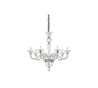 Lampadario Classico Brigitta Vetro Trasparente 8 Luci E14