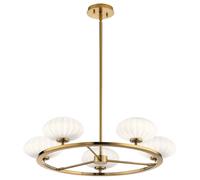 Lampadario Da Soffitto Lampada Da Bagno LED Sospesa Oro Dimmerabile D 71,1cm