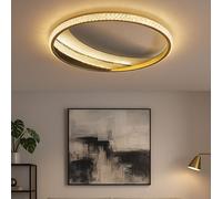 Lampadario Da Soffitto Lampada Da Salotto Cristalli Oro CCT Memoria LED D 52 Cm