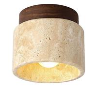 Lampadario da soffitto moderno nordico della metà del secolo a semi-incasso in pietra naturale marmo piccolo corridoio lampada da soffitto fattoria vintage vicino alle plafoniere per cucina lavanderia
