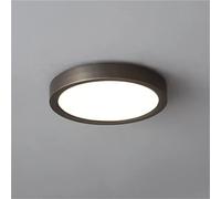 Lampadario da soffitto Rotondo Semi-Incassato, Moderno lampadario in Acrilico per corridoio, Camera da Letto, Cucina, corridoio e Lavanderia (Piccolo Scuro)