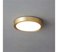 Lampadario da soffitto Rotondo Semi-Incassato, Moderno lampadario in Acrilico per corridoio, Camera da Letto, Cucina, corridoio e Lavanderia (Oro Piccolo)
