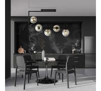 Lampadario da Soffitto SOMA 5 Black Grafite e Black White E14 Colore Grafite