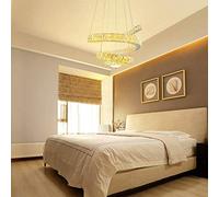 Lampadario di Cristallo a Spirale Dorata dal Design Creativo Lampada Decorativa a Due Colori con Sorgente Luminosa per Soggiorno/Camera da Letto/Hotel/Ufficio Che abbellisce la Vita