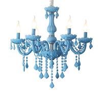 Lampadario di Cristallo Apparecchio di Illuminazione 6 Luci Candela Candelabri Forma Soggiorno Appeso Illuminazione a Sospensione Lampadari for Camera delle Ragazze Camera da Letto Sala da Pranzo Cuci