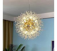Lampadario di Cristallo Fireworks Dandelion Lampada da soffitto per Soggiorno e Cucina Isola Luce Lunga 36,2" Oro/Argento/12 luci),additionalWeblabs:(Pax_Checkout_Buy_Now_UFO_Tango_Desk