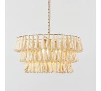 Lampadario di fabbrica Design originale Cinese fatto a mano con frange a treccia Lampadario Camera da letto Lampadario Casa Soggiorno Soffitto Lampada a sospensione Moderna Boemia Nappa Magazzino