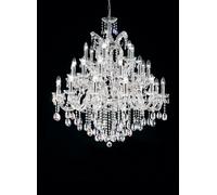 Lampadario di lusso in cristallo cromo design moderno 30 luci MS-328
