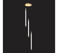 Lampadario d'ingresso Grande in Oro per atrio, Scale, soffitti Alti, Lampada a Sospensione lineare a Tubo Lungo, Moderno Nero, LED, Soggiorno, Tavolo da Pranzo, corridoio