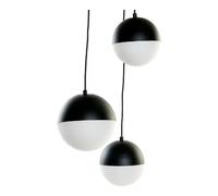 Lampadario DKD Home Decor LA-181949 Cristallo Nero Metallo Bianco 220 V Moder
