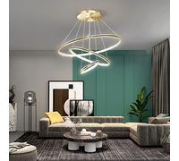 Lampadario Dorato a 3 luci a Sospensione a grappolo, Moderna Lampada a Sospensione a soffitto a LED da 38 W, Lampada Regolabile per Sala da Pranzo sopra Il Tavolo, lampadari per Soggiorno