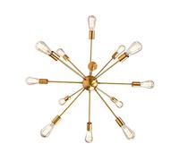 Lampadario Dorato soffitto Illuminazione a Sospensione per Il lampadario Sputnik lampadario Nordico postmoderno sospeso a Sospensione Vintage la Luce sospesa in Metallo 8 e27 Presa Luce intene