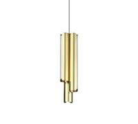 Lampadario Dorica LED 27W Luce Calda Ottone Altezza Regolabile Ideal Lux