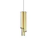 DORICA LAMPADARIO A SOSPENSIONE 9,5CM LED 3000K 27W 2950 lm OTTONE LISCIO