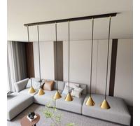 Lampadario ELIT 6 GOLD e BLACK - Attacco GX53
