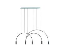 Lampadario Estiluz Volta 5 Lampadario Nero