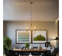 Lampadario Euluna Gina marrone, 3 luci Euluna