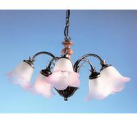 LAMPADARIO FASCINO A 5 LUCI FERRO BATTUTO LANTERNA APPLIQUE LAMPIONE LAMPADE