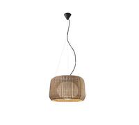 Lampadario fatto a mano in stile giapponese Lanterna a sospensione Personalità impermeabile esterna Lampada a sospensione semplice Villa Gazebo Giardino Balcone Cortile Illuminazione Plafoniere Made