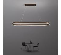Lampadario Forma Ovale Tavolo da Pranzo in Stile Europeo Dimmer Lampade a Sospensione Ristorante Moderno Telecomando Lampade a Sospensione,Illuminazione per Interni