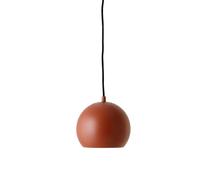 Lampadario Frandsen Ball Ø18 Terracotta Opaco Rosso