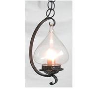 LAMPADARIO GANCIO IN FERRO BATTUTO LAMPADE LAMPIONE APPLIQUE LANTERNA