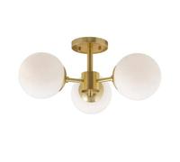 Lampadario Globo Applique da Parete Vetro Bianco Sfera Sputnik Moderna Sfera ...