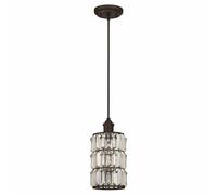 Lampadario Hängelampe Da Soffitto Sophie Bronzo Olio Cristallo E27 60 W
