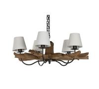 Lampadario Home ESPRIT Ferro teak 90 x 90 x 35 cm