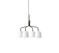 Lampadario Howard A 4 Bracci in Porcellana Corta