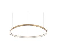 Sospensione Moderna Gemini Ottone Led 80W 3000K Luce Calda