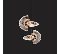 Lampadario, Illuminazione lampadario di, Lampadario Moderno di Lusso a LED Compatibile con Soggiorno Scala Lunga Anello Lampadario di Grande Decorazione per la casa Illuminazione Interna cristallina