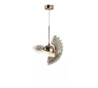 Lampadario, Illuminazione lampadario di, Lampadario Moderno di Lusso a LED Compatibile con Soggiorno Scala Lunga Anello Lampadario di Grande Decorazione per la casa Illuminazione Interna cristallina