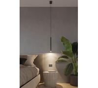 Lampadario in Acciaio a Sospensione PASTELO 1 G9 Nero da Interno