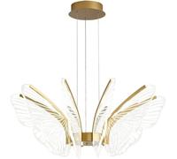 Lampadario in acrilico Francese Squisita Farfalla Illuminazione Bello e adatto Compatibile con Camera da letto Corridoio Sala da pranzo Illuminazione interna Lampada a sospensione a lunga fila Foyer