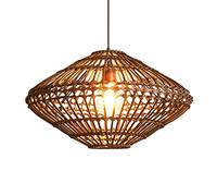 Lampadario in bambù in Stile Cinese, lampadario Minimalista Intrecciato a Mano, Lampada a Sospensione in Vimini Intrecciato a Mano, Lampada da soffitto in Stile Asiatico per Cucina, Camera da Letto,