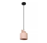 Lampadario In Cemento Rosa Moderno Per Tavolo Da Pranzo L:19 Cm E27