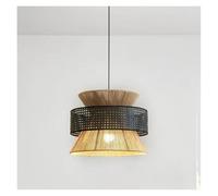 Lampadario in corda di canapa in stile giapponese, sala da tè, soggiorno in famiglia, ristorante in industriale retrò, camera letto, in antico, luce ，Lampade a sospensione(3 colors light,C-40CM)