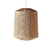 Lampadario in corda di canapa naturale, stile country bohémien, per bar per la colazione, illuminazione a sospensione, lampada a sospensione intrecciata in stile fattoria, lampada da soffitto per came