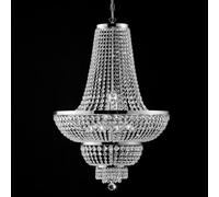 Bonetti Illumina Lampadario classico in metallo 10 luci con strass in cristallo [EEK: A++]
