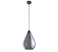 Lampadario In Grafite Nero A Goccia Rotondo Regolabile Per Tavolo Da Pranzo GAWA
