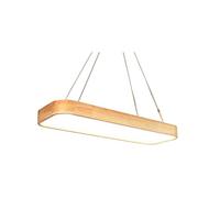 Lampadario in Legno Massiccio, Illuminazione LED Regolabile per ristoranti, lampadario Semplice e Moderno per la Camera da Letto, Ufficio/Studio/Tavolo da Biliardo (Dimensione: Luce Bianca 60cm)