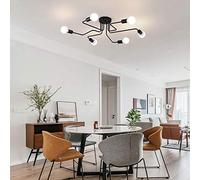 Lampadario in Meta Più Aste,Pada da Soffitto in Ferro,Padina E27,Padario,Padario Industriale, Nordico, Apparecchi Di Illuminaziper la Casa, Soggiorno, Camera da Letto, Bellissimo