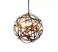 Lampadario in metallo industriale retrò E14 Base Lampada a sospensione a testa singola Personalità creativa Lampada a sospensione Paralume Cafe Bar Ristorante Apparecchi di illuminazione decorativa