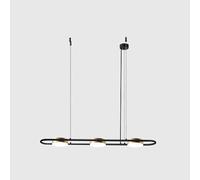 Lampadario in metallo LED dimmerabile luce pendente minimalista casa regolabile lampada sospesa lampada da tavolo da pranzo cucina soffitto lampada a sospensione,Plafoniera Lampadario Da Soffitto