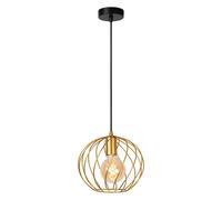 Lampadario In Metallo Ottone Nero Per Tavolo Da Pranzo Grigliato Ø25 Cm E27
