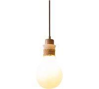 Lampadario in stile industriale semplice regolabile in vetro e corda di canapa, compatibile con l'isola della cucina,Lusso